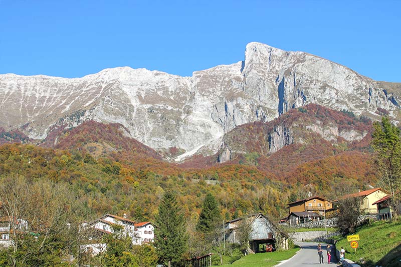 The Julian Alps above the small village of Dreznica, Slovenia near the town of Kobarid. This area is known for it's WWI museum and beautiful mountain scenery. It's the perfect place to base yourself near the alps to take part in adventure activities on the river. 
