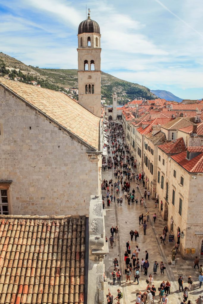On your trip to Croatia, make sure to visit Dubrovnik in the south of the country. This city is perfectly placed to explore gorgeous Croatian islands and to experience the walls of Dubrovnik and it's beautiful streets of the old town. Stradun street is famous for looking like it is made of polished marble. #croatia