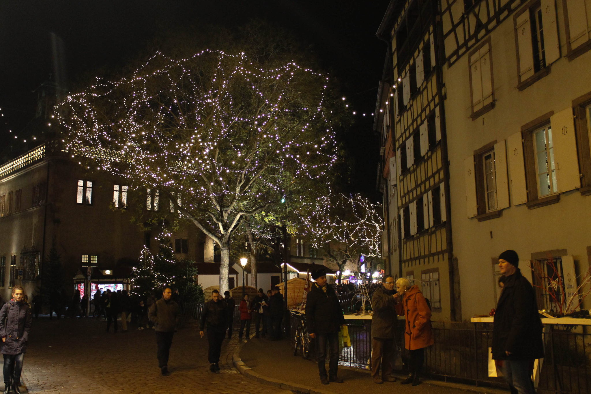 Christmas lights in Colmar France