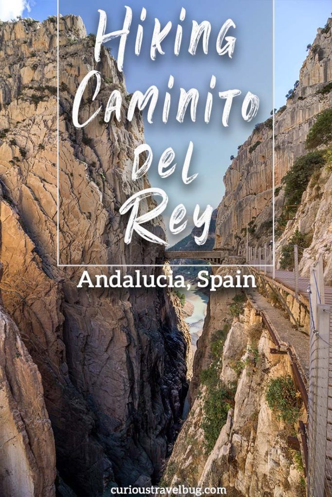 The Caminito del Rey is a must visit in Southern Spain. Located in Andalusia, this hike is the perfect day trip from Malaga, Ronda, or Antequera. This guide will give you tips on visiting and a photo guide to the Caminito del Rey. #Spain #Hiking #Travel #Andalusia #Malaga #CaminitodelRey