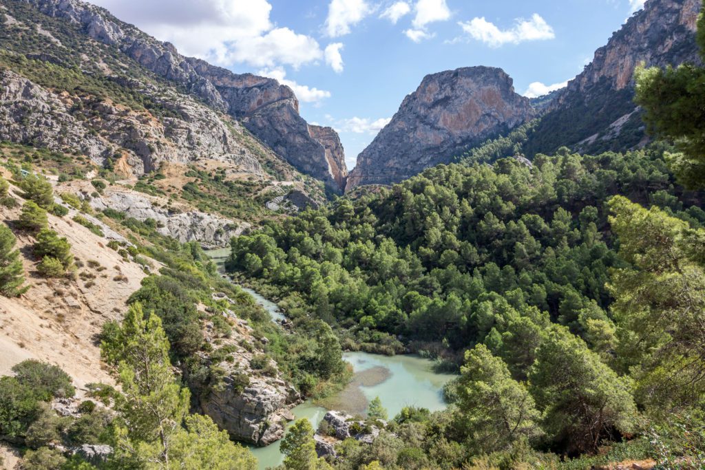 Scenery of the Caminito del Rey in Spain