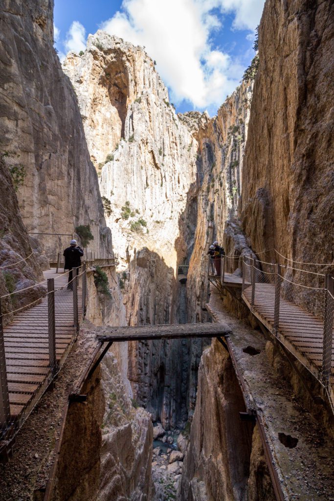 Trails in the Caminito del Rey where you can see the old boardwalk as well.