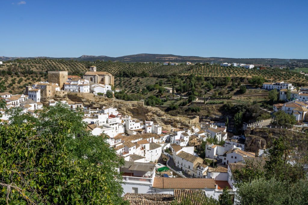 View over Setenil de los Bodegas in Andalusia, Spain