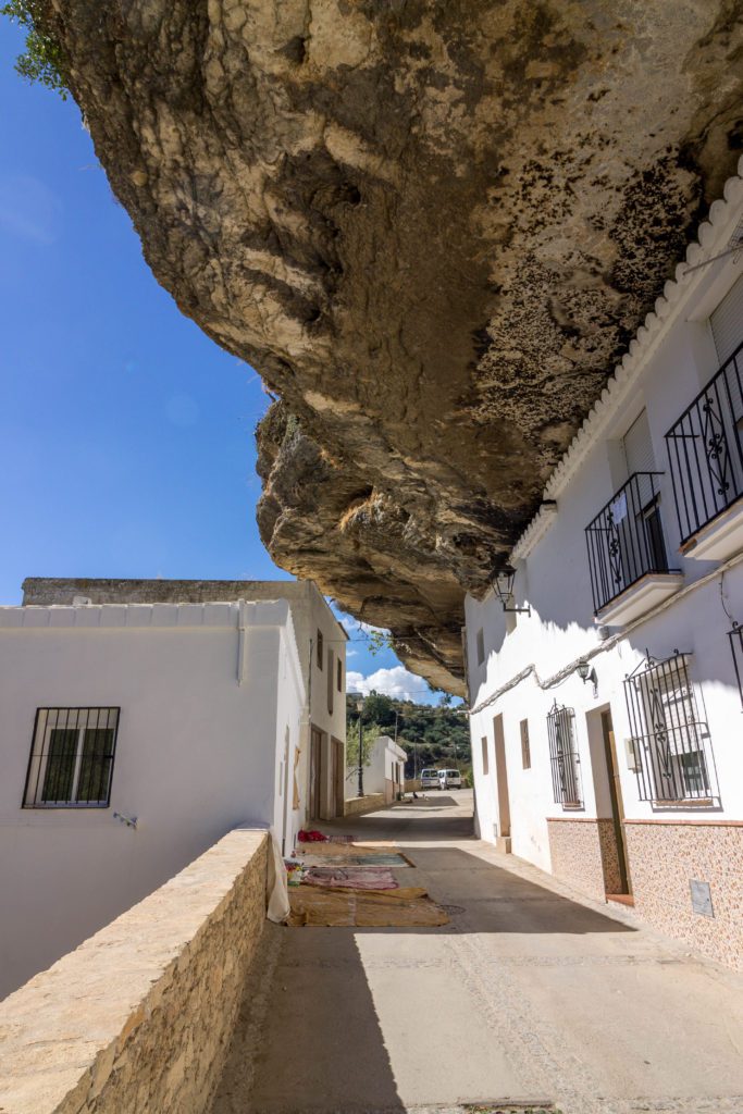 Setenil de las Bodegas a white village in Andalusia, Spain