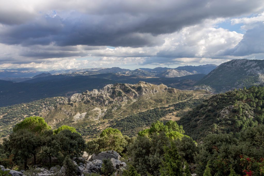 Mountains and plains of Sierra de Grazalema Natural Park