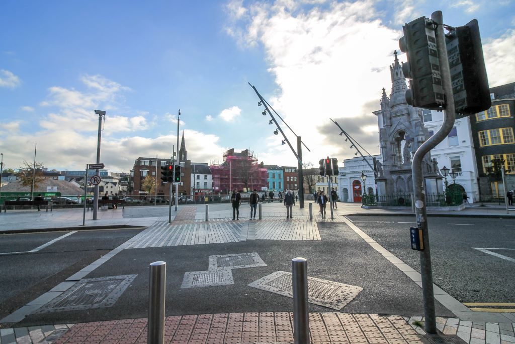 Streetscape of Cork Ireland