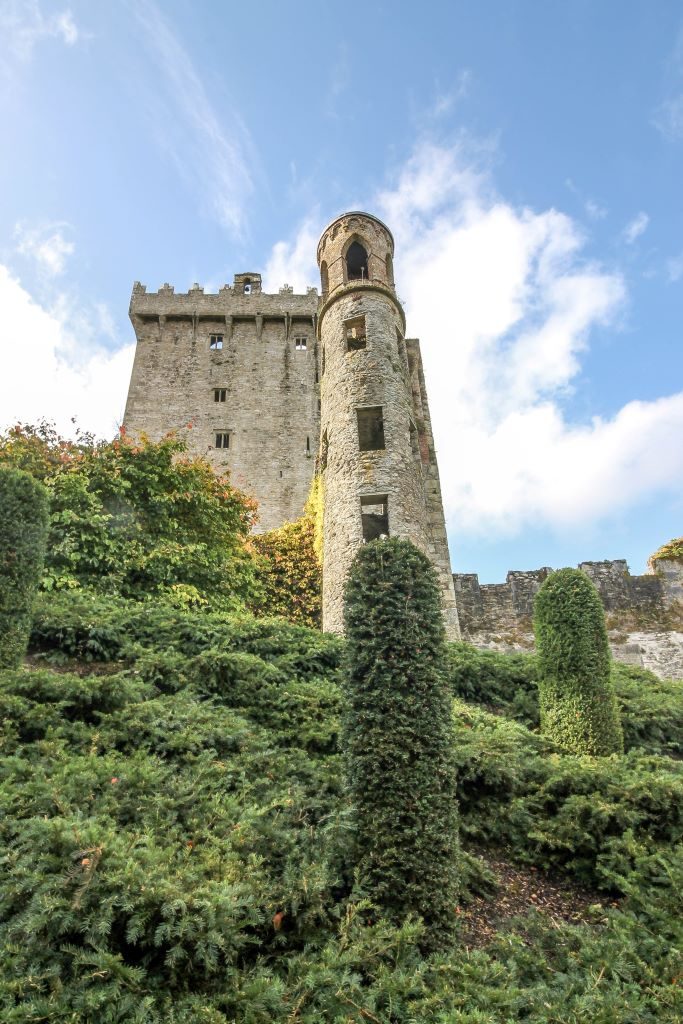 Upclose view of Blarney Castle and tower