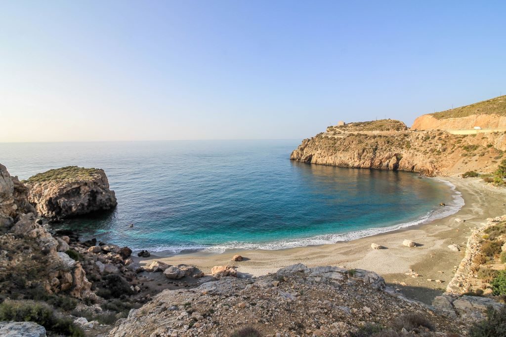 La Rijana Beach on Spains Costa Tropical is a close drive from Granada and makes for a great stop in Southern Spain.