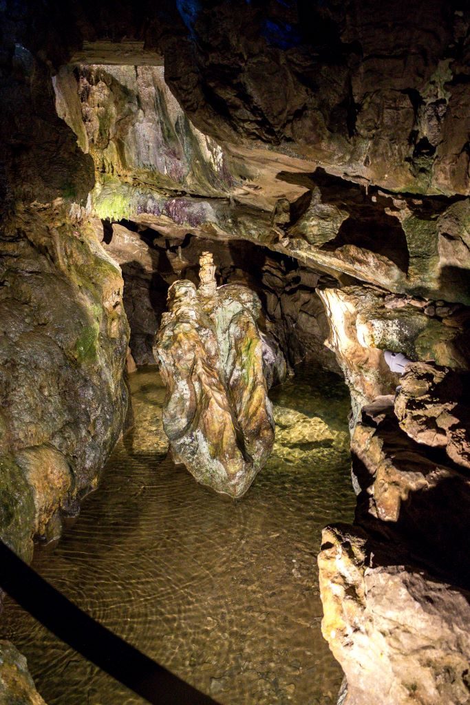 Underground river in St Beatus caves