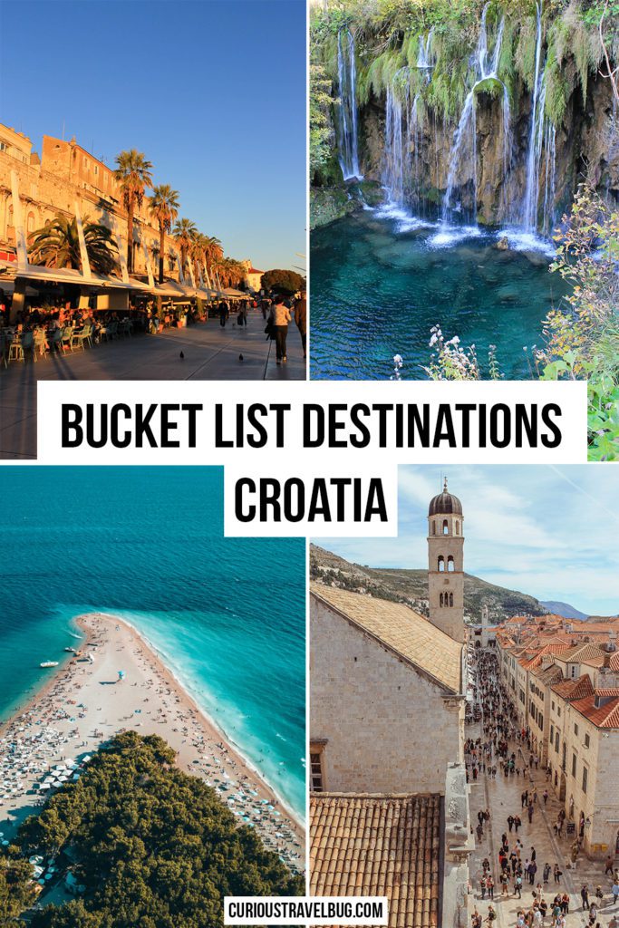 Croatia must visit destinations include walled cities like Dubrovnik to Roman ruins in Split, Zadar, and Pula. With everything from top island destinations to the best coastal cities and National Parks in Croatia, here are 13 bucket list items for your Croatia vacation to make the most of this Balkan country