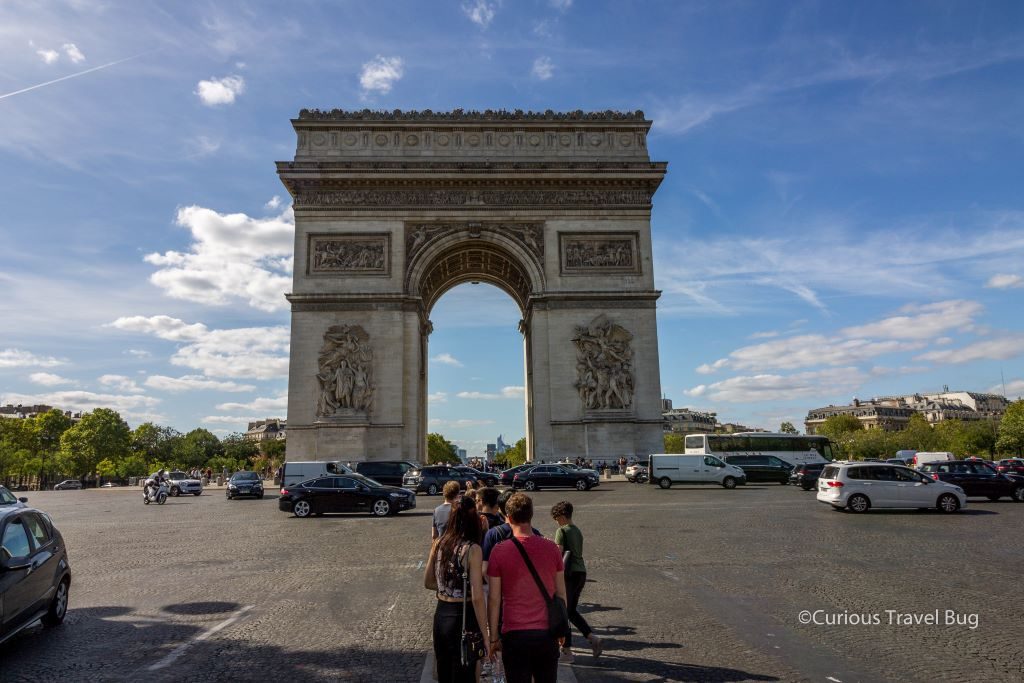 Arc d'Triomphe in Paris is one of the top things to do in Paris and worth a quick look around during your two days in Paris