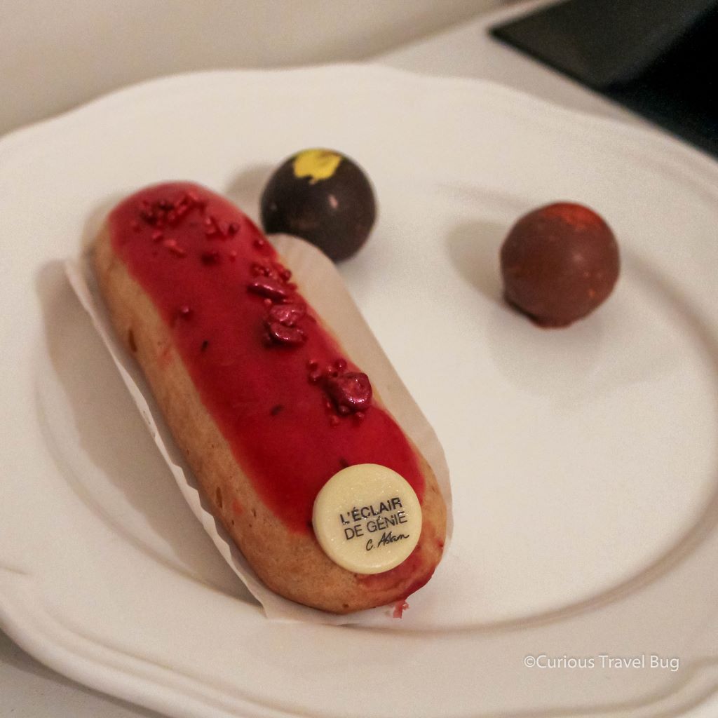 The eclairs from L'Eclair de Genie are not to be missed. This raspberry eclair was one of the best I've ever had.