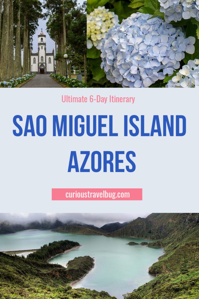 Visit one of Portugal's most beautiful islands, Sao Miguel in the Azores. This full guide to the Azores includes a 6-day itinerary as well as where to stay, when to visit, and all the things you should do in the Azores. #azores #portugal #saomiguel