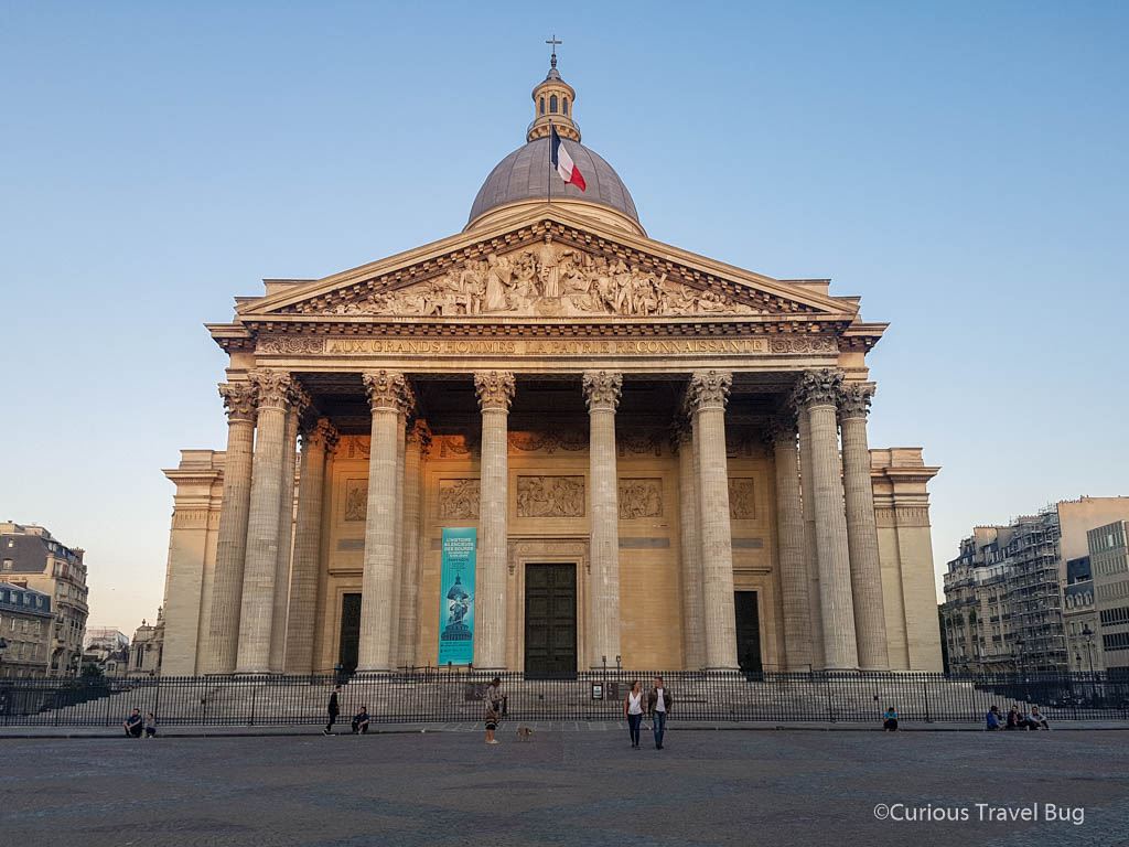 Paris's massive pantheon is the final resting place of many famous Parisians including Voltaire and Victor Hugo