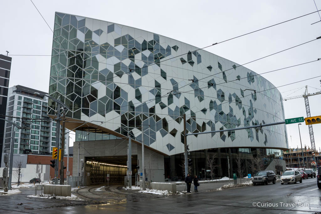 Exterior of Calgary's Central Library. This brand new library makes for many great photography shots in the city.