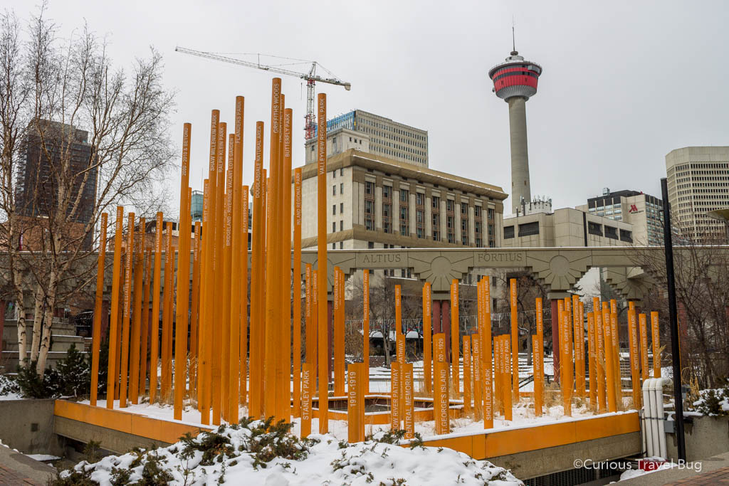 Calgary's Olympic Plaza is another great spot for iconic photography of Calgary