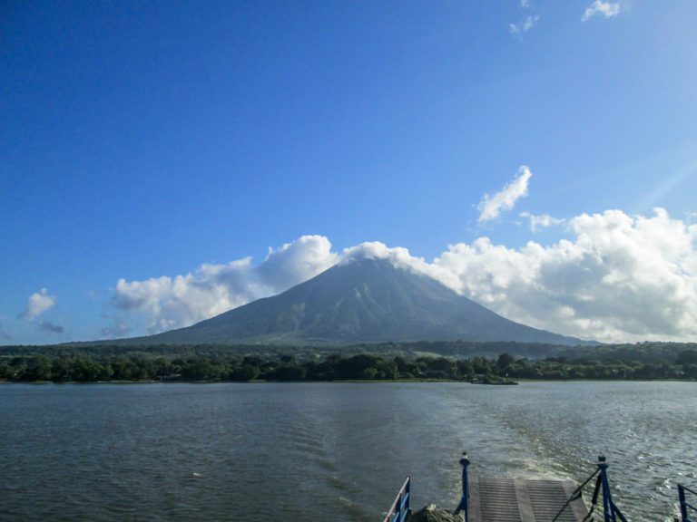 Concepcion Volcano has a perfect cone top and is one of the two volcanos that makes up Ometepe Island