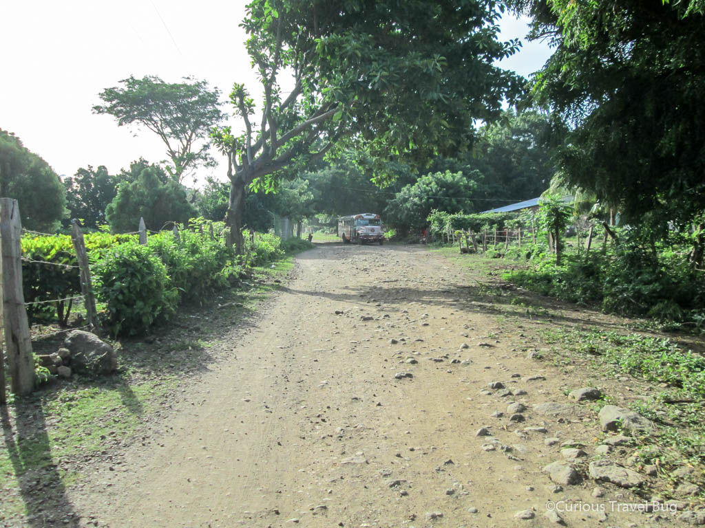 Walking the roads on Ometepe Island