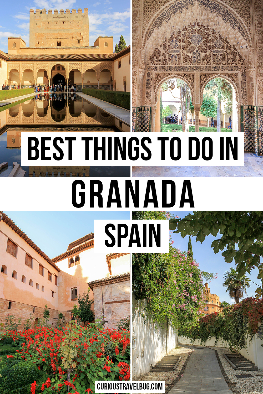 All the best things to do in Granada, Spain. This full travel guide to the city includes top sights like the Alhambra, Nasrid Palace and Albayzin as well as where to stay in Granada, getting around Granada, things to do near Granada and day trips from Granada. Everything you need for a perfect vacation to Southern Spain
