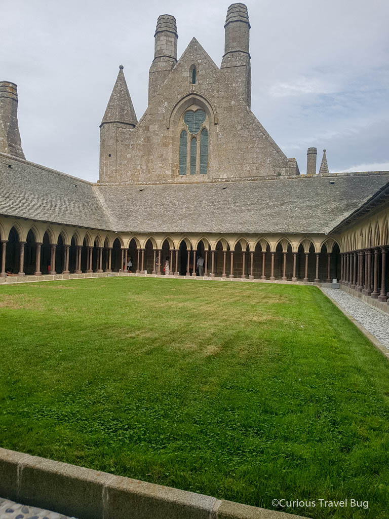 Cloister at the Mont Saint Michel Abbey