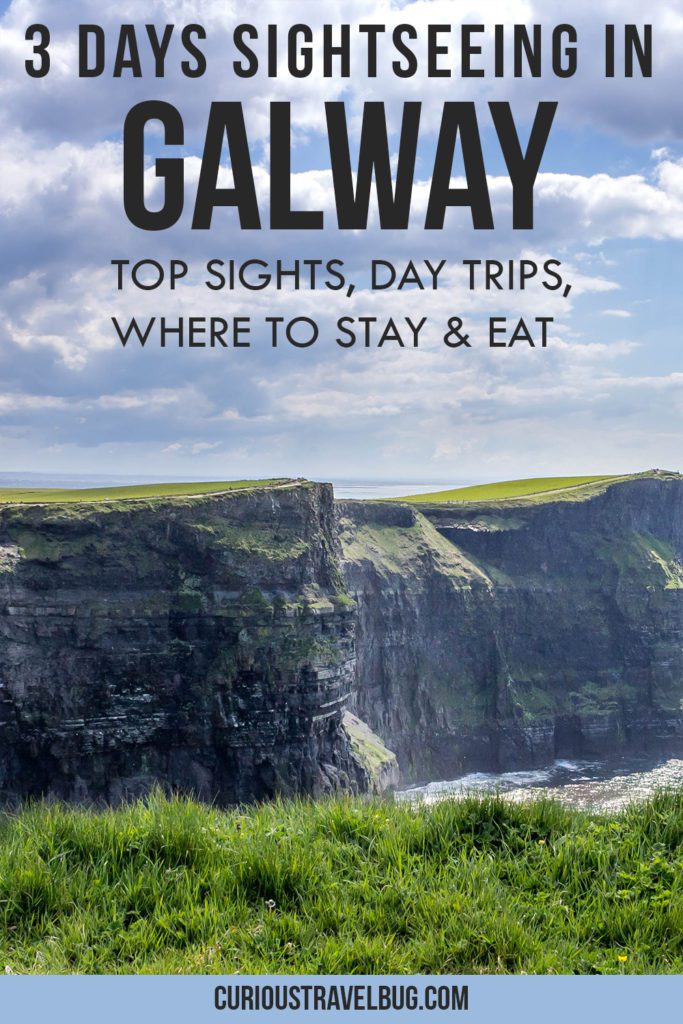 Spend 3 days sightseeing in Galway Ireland. The best day trips from Galway including Cliffs of Moher and Connemara, Things to do in Galway, the best food in Galway, Where to stay in Galway. and Salthill.