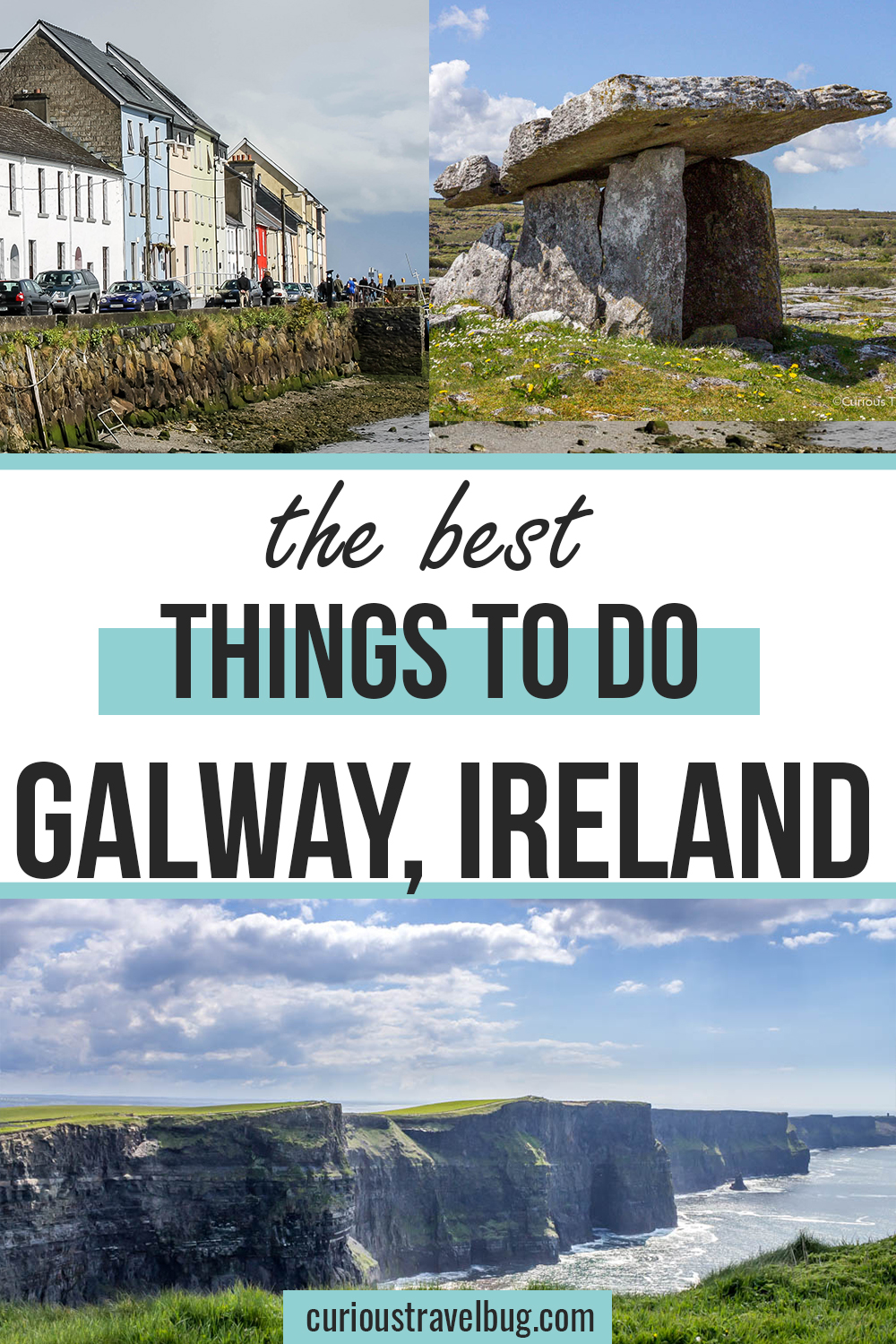 The best things to do in Galway, Ireland. Galway is the perfect city to visit in Ireland if you are looking for delicious food and staying on the Wild Atlantic way. There are great day trips from Galway including the Cliffs of Moher and Connemara and Cong and the Burren. This is one of Ireland's top destinations and is the perfect itinerary for 3 days in Galway, Ireland.