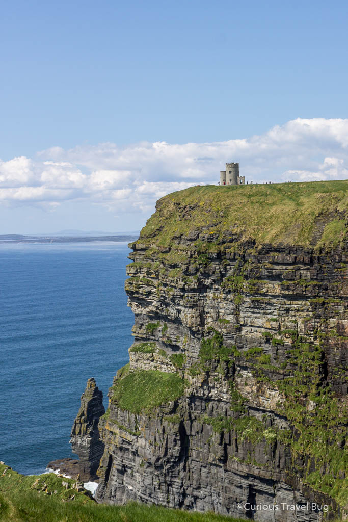 O'Brien's Tower at the Cliffs of Moher in Ireland. You get fantastic views from the top of tower so it is worth walking up to.