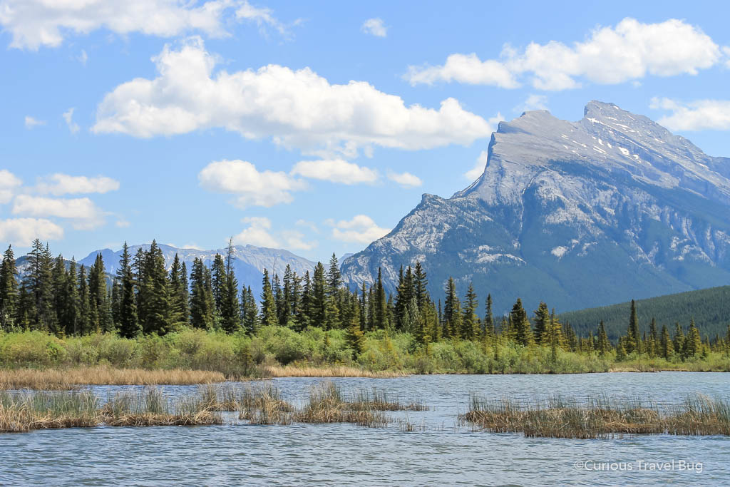 Vermilion Lakes with views of Mount Rundle about Banff. This is a great short hike or drive close to Banff town.