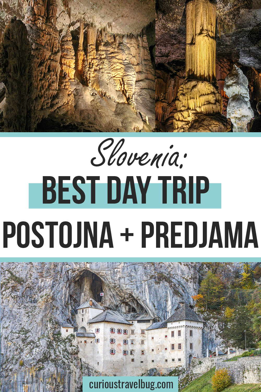 Postojna Cave and Predjama Castle in Slovenia are the perfect day trip from Ljubljana. See a gorgeous cave and a castle in a cave at Predjama. Everything you need to know to visit this wonderful European destination in Slovenia.