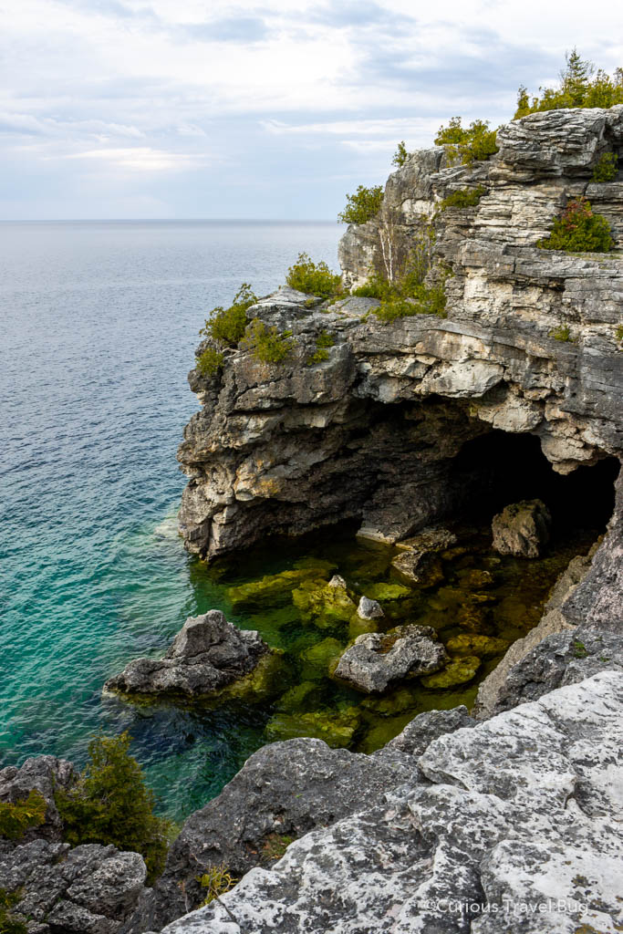 The Grotto at Bruce Peninsula. This is the most popular sight to see at Bruce Peninsula National Park and it requires some planning as you must either camp there or schedule parking in advance to visit