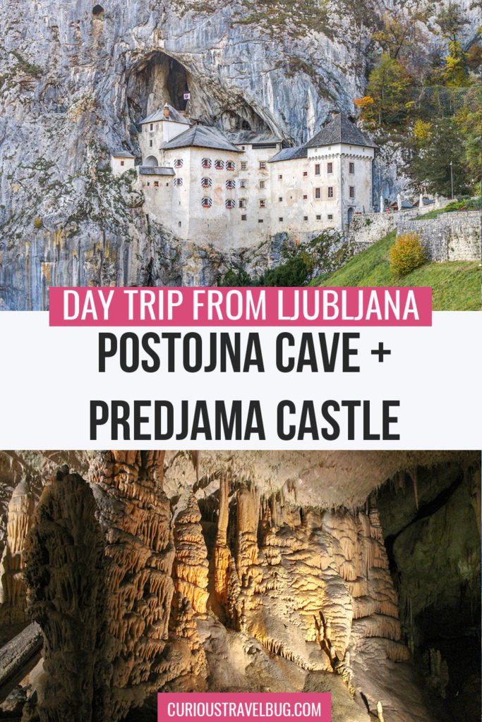 Take a day trip from Ljubljana to visit two must-visit destinations in Slovenia, Postojna Cave and Predjama Castle. Includes how to get there, what to see, and where to eat when you visit this top destination.