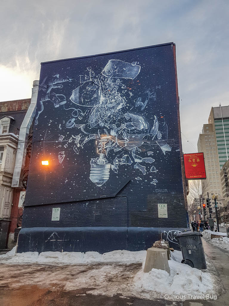 One of my favorite pieces of street art in Montreal, though there are many.