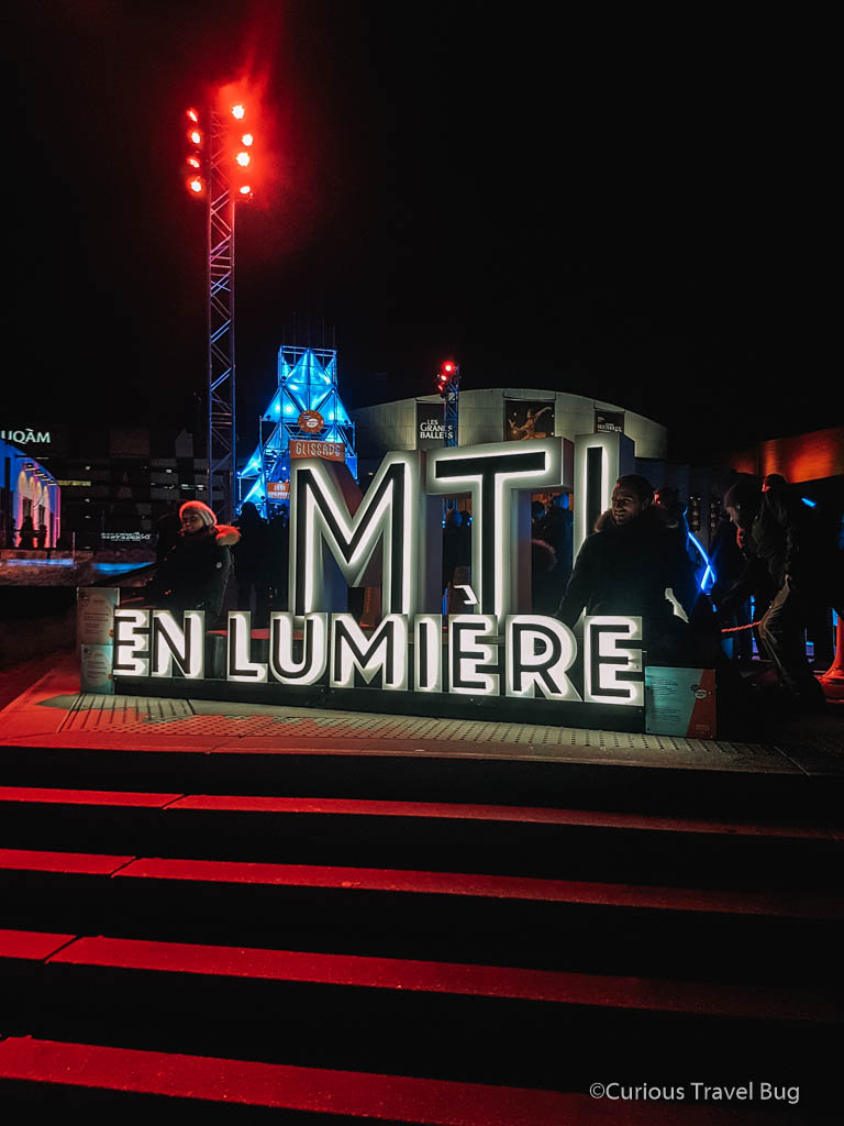 Montreal is known for being a city with a lot of festivals. Including the Montreal en Lumiere festival held in the winter that has plenty of light installations and performances.