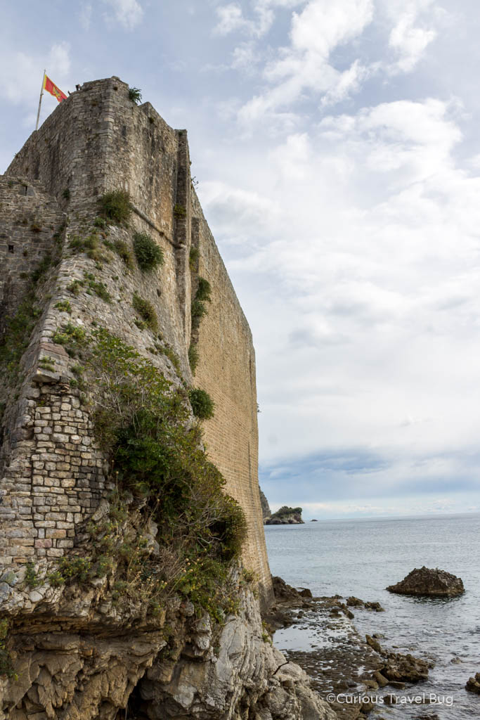 The walls of Budva in Montenegro. This is one of the oldest towns in the Adriatic, dating from 2500 years ago at least.
