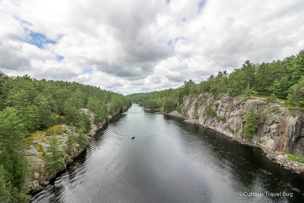 View over the French River at French River Provincial Park. This is a great pit stop on your drive to Thunder Bay from Toronto