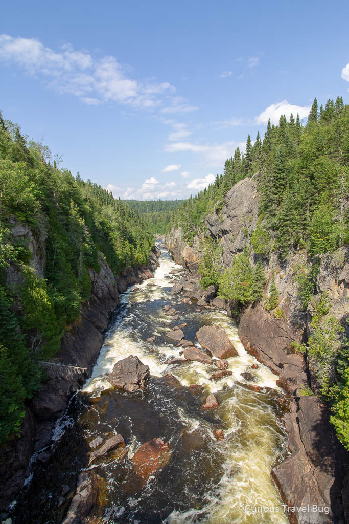 Rapids near Chigamiwinigum Falls in Pukaskwa National Park, Canada. One of the highlights of Northern Ontario
