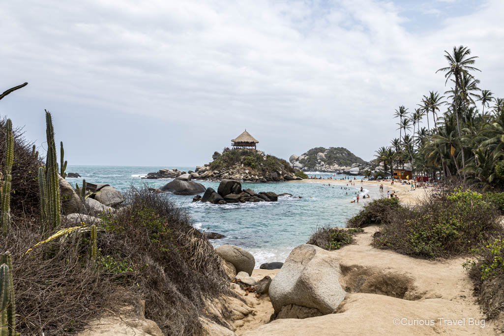 Playa Cabo San Juan in Tayrona National Park is the nicest beach in the park and a great day hike destination while visiting Colombia's Caribbean coast.