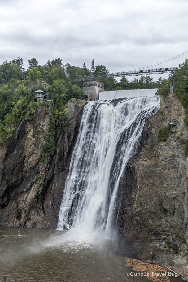 Montmorency Falls just outside of Quebec City is a great destination as it is very close to the city.