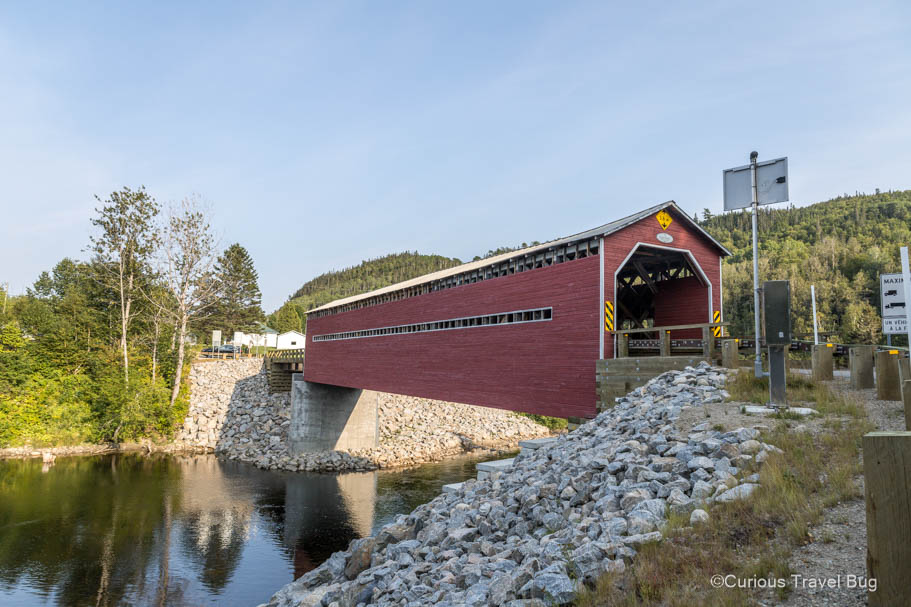 The pont louid-gravel covered bridge is along the Saguenay fjord and a not to miss spot if you are in the area.