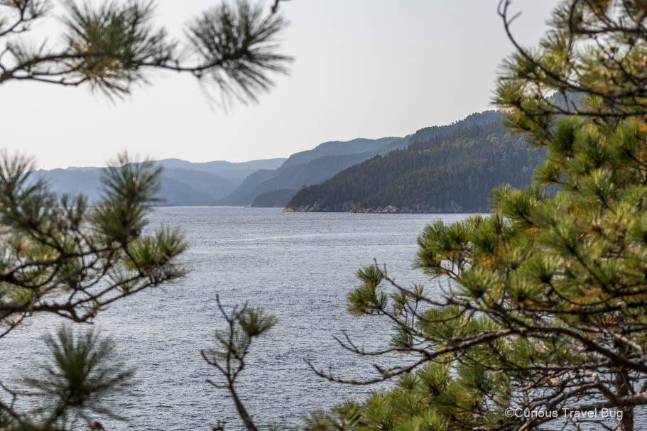 The Saguenay fjord from the Halte du Beluga lookout point is a perfect spot to stop on your Quebec road trip