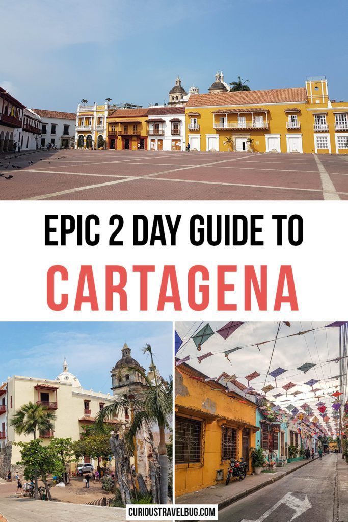 This guide to Cartagena on the Caribbean coast of Colombia has the best things to do in Cartagena to keep you busy for two full days. With the best Cartagena day trips, the best places to stay in Cartagena, the best places to eat in Cartagena and the not to miss sights in Cartagena. Cartagena is the perfect destination in South America to experience the beaches of the Caribbean coast, yummy Colombian food, and a historic walled city in Cartagena. #colombia #cartagena #southamerica