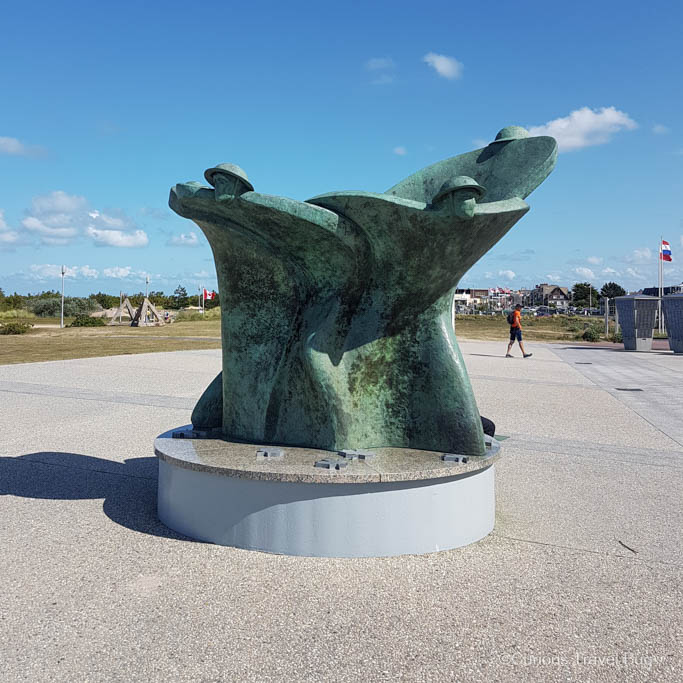 Memorial to Canadian soldiers at the Juno Beach Museum
