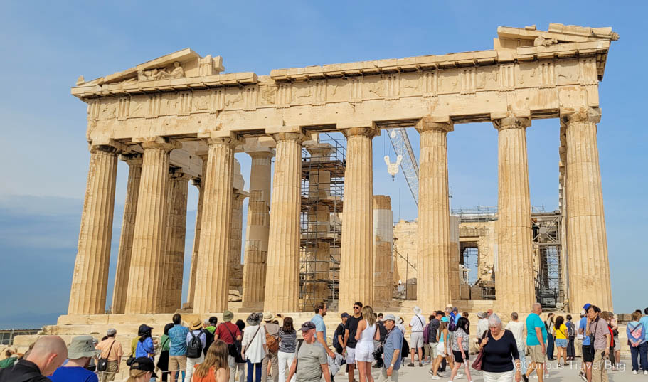 The Parthenon in Athens, Greece is one of the best places to include on your four days in Athens itinerary.