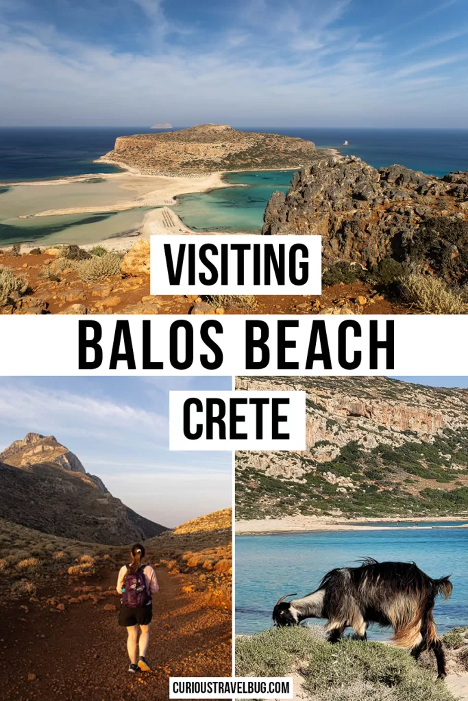 Balos Beach on Western Crete is one of the most beautiful beaches in Greece and is well worth a visit. You can visit by hiking to the beach or by taking a ferry. The beach itself has pink sand and welcoming goats that roam the shoreside.