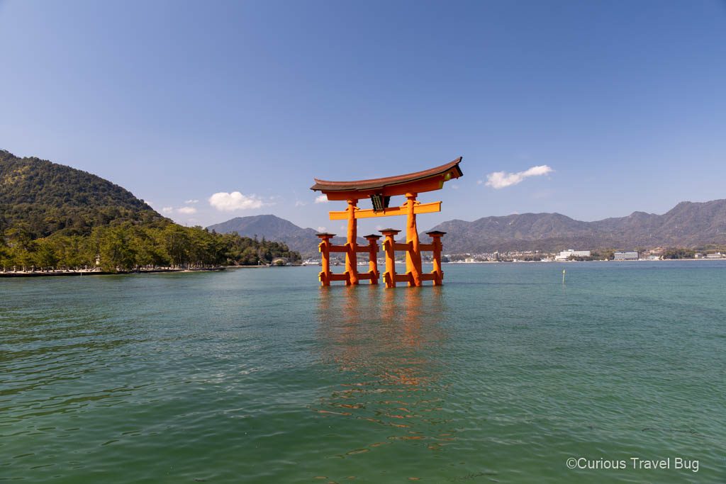 Floating torii gate of Itsukushima Shrine on Miyajima Island