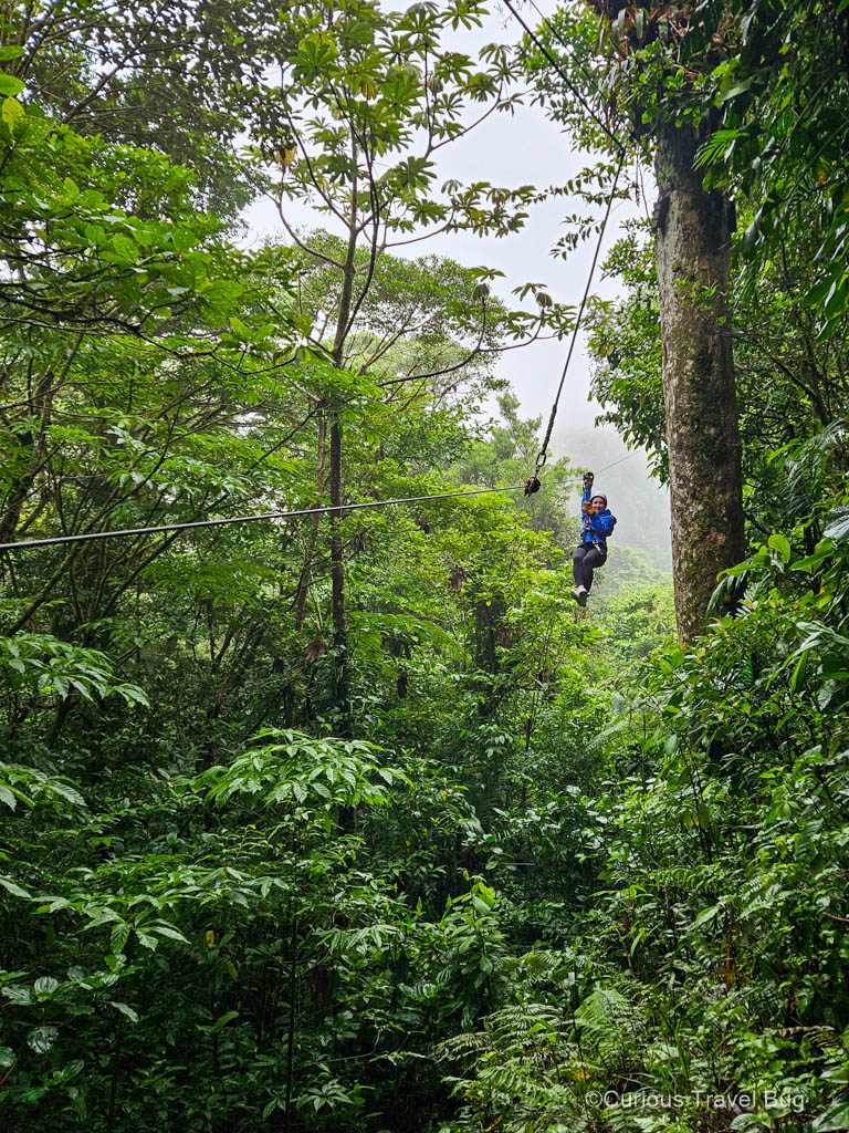 Ziplining in Selvatura Park, Monteverde